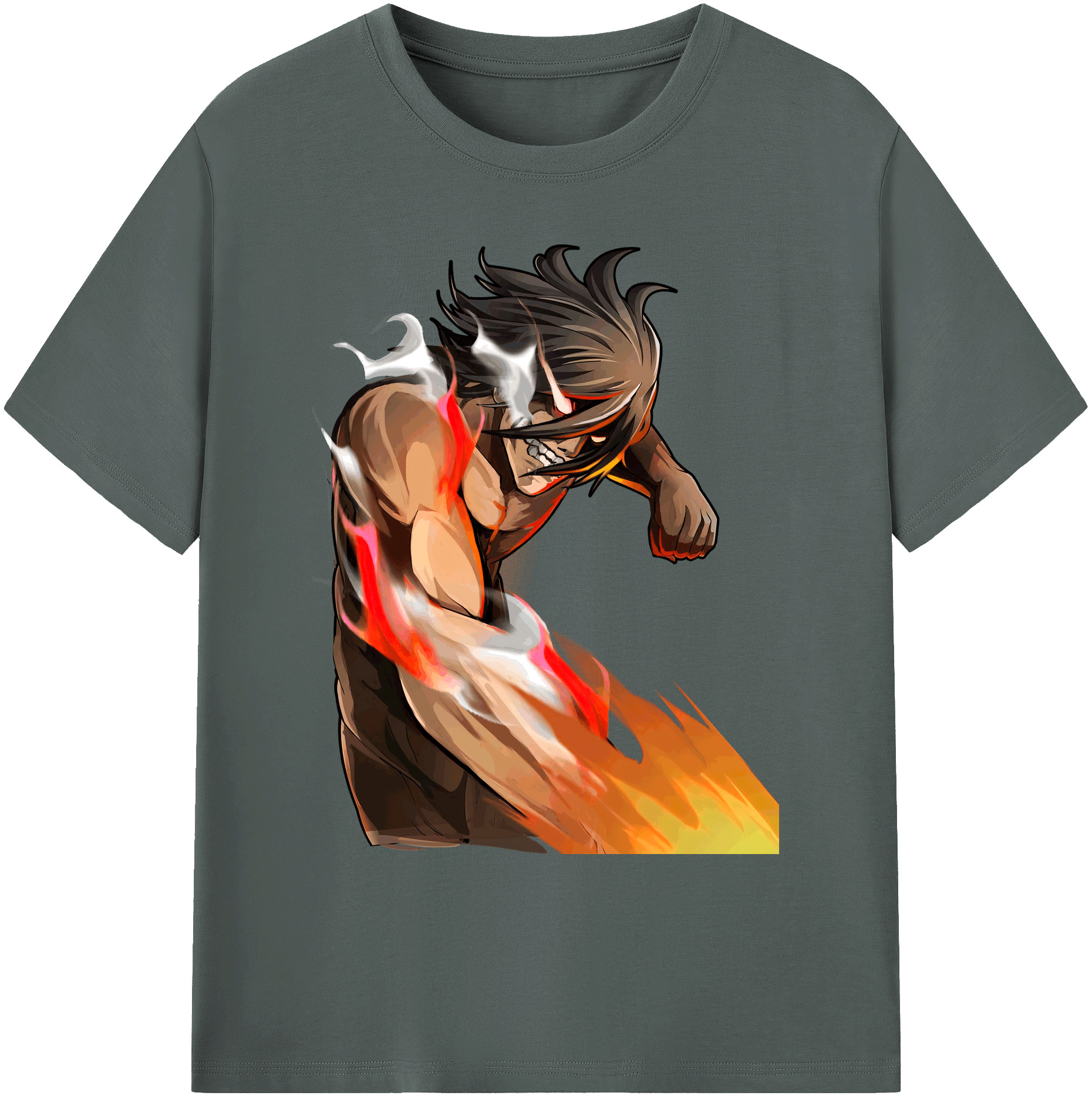 （画像用） 進撃の巨人 Attack on Titan 綿100％ メンズ半袖Tシャツ｜肌触りやわらか＆通気性